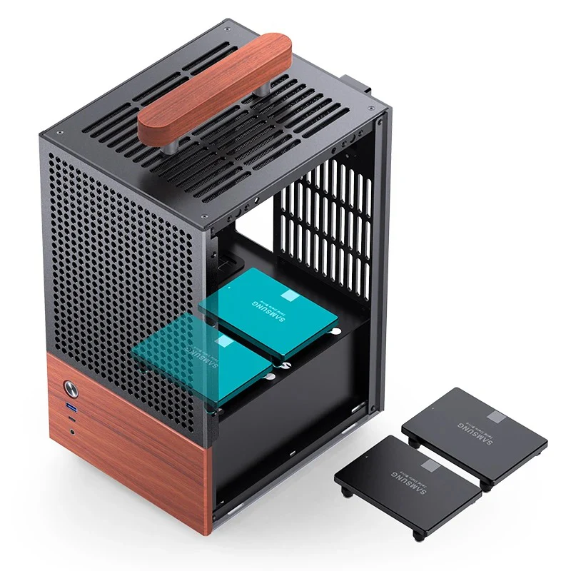 Jonsbo T6 ITX Handle Case (Black, Silver) - Image 28