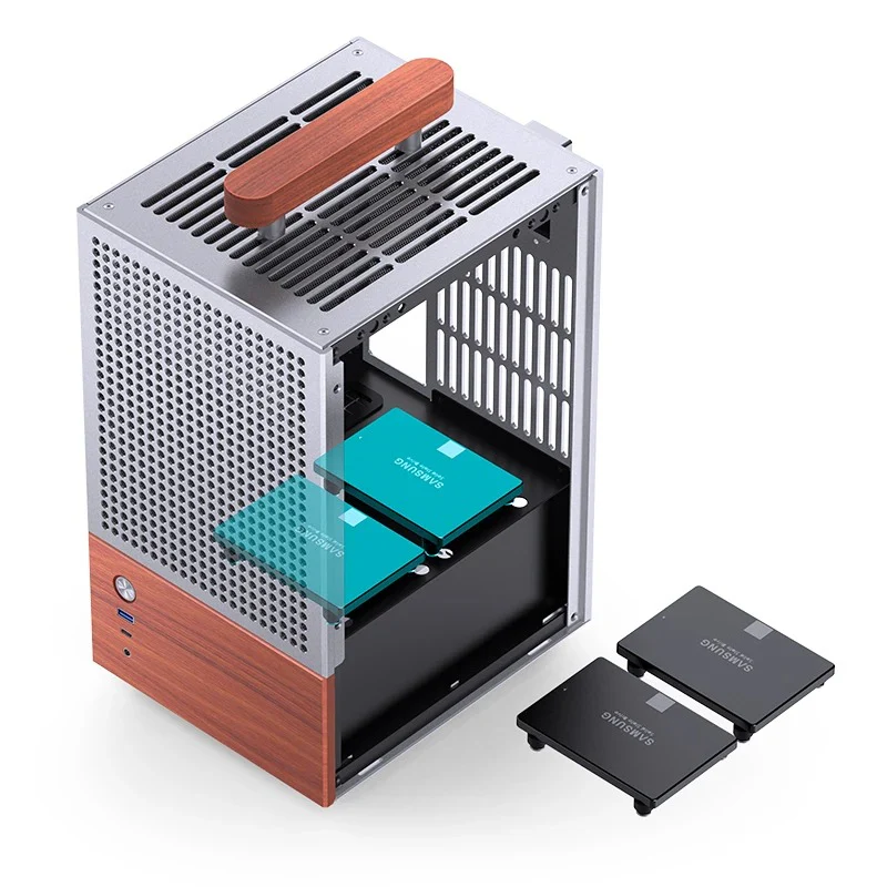 Jonsbo T6 ITX Handle Case (Black, Silver) - Image 61