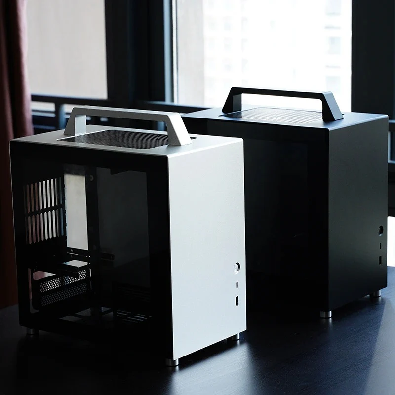 Jonsbo T8 Plus ITX Computer Case (Black, Silver) - Image 2