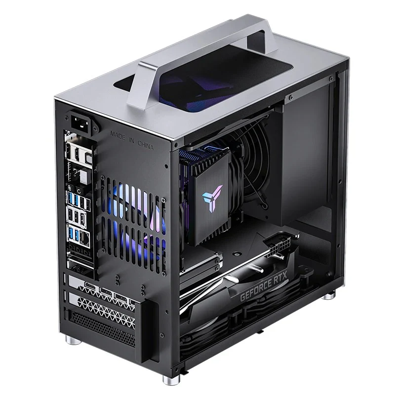 Jonsbo T8 Plus ITX Computer Case (Black, Silver) - Image 34