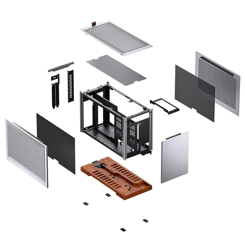 Jonsbo T9 ITX Separated Cabinet Computer Case (Black, Silver) - Image 30