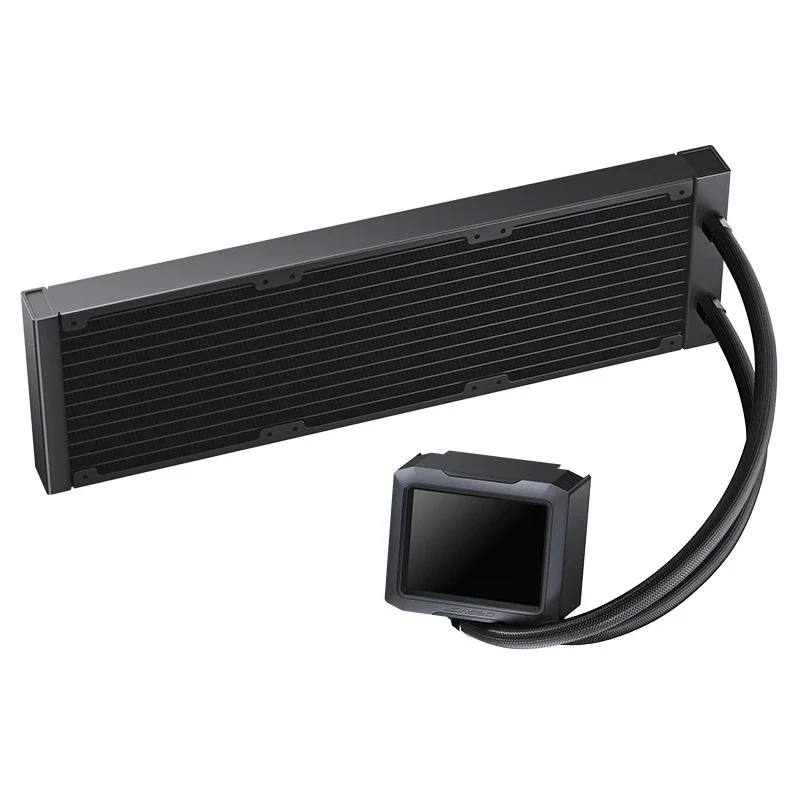 Jonsbo TF3-360SC 360MM AIO Liquid CPU Cooler w/ 3 x 3.38" Fan LCD Displays & 3.5" Pump Block LCD Display (Black, White) - Image 22