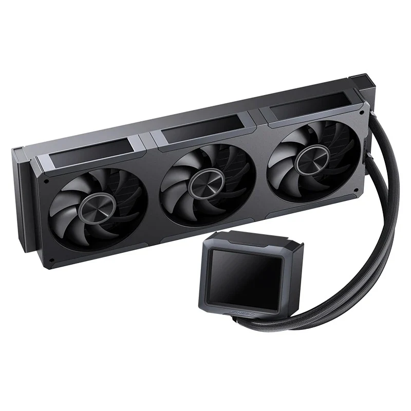 Jonsbo TF3-360SC 360MM AIO Liquid CPU Cooler w/ 3 x 3.38" Fan LCD Displays & 3.5" Pump Block LCD Display (Black, White) - Image 26