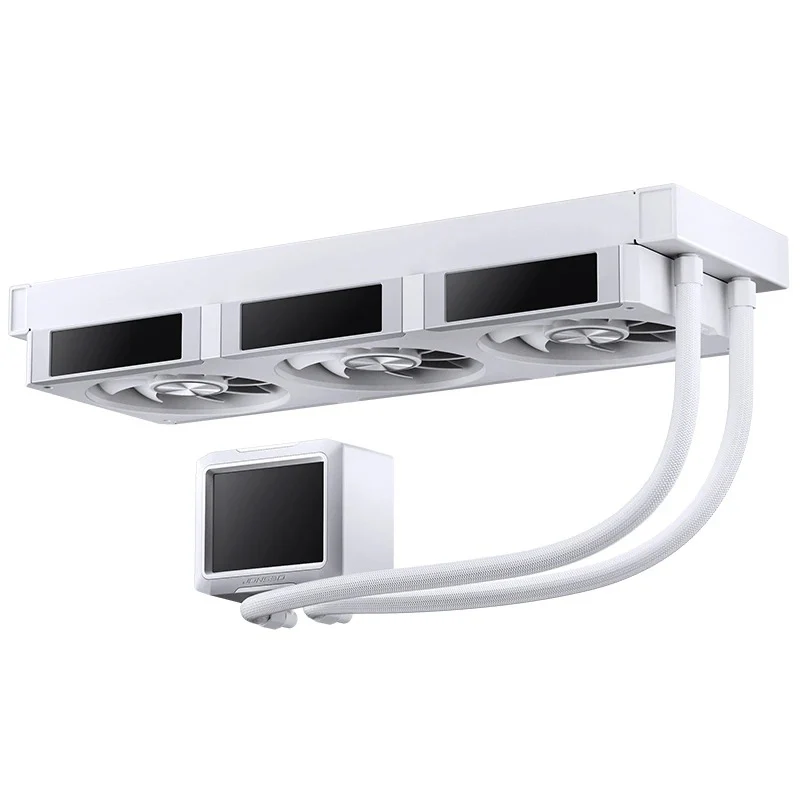 Jonsbo TF3-360SC 360MM AIO Liquid CPU Cooler w/ 3 x 3.38" Fan LCD Displays & 3.5" Pump Block LCD Display (Black, White) - Image 39