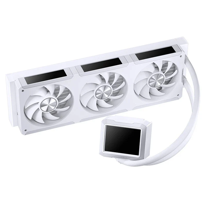 Jonsbo TF3-360SC 360MM AIO Liquid CPU Cooler w/ 3 x 3.38" Fan LCD Displays & 3.5" Pump Block LCD Display (Black, White) - Image 52