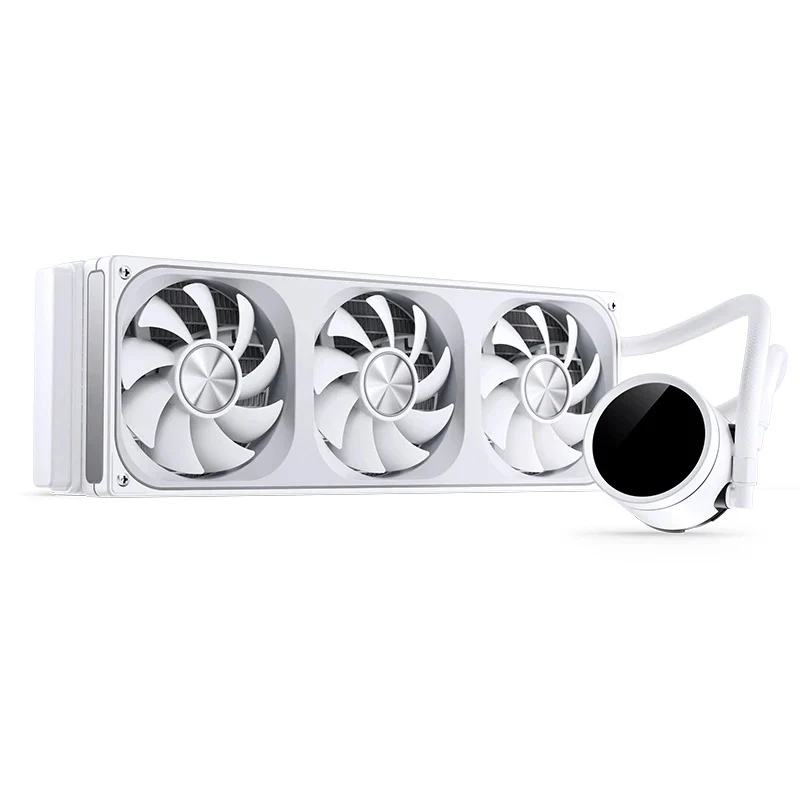 Jonsbo TH-360 ARGB AIO 360mm Liquid CPU Cooler w/ Temperature Display (Black, White) - Image 7