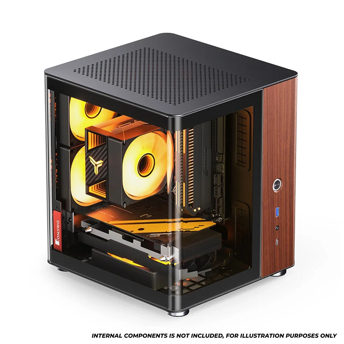 Jonsbo TK-0 ITX Separated Cabinet Computer Case (Black, White) - Image 4