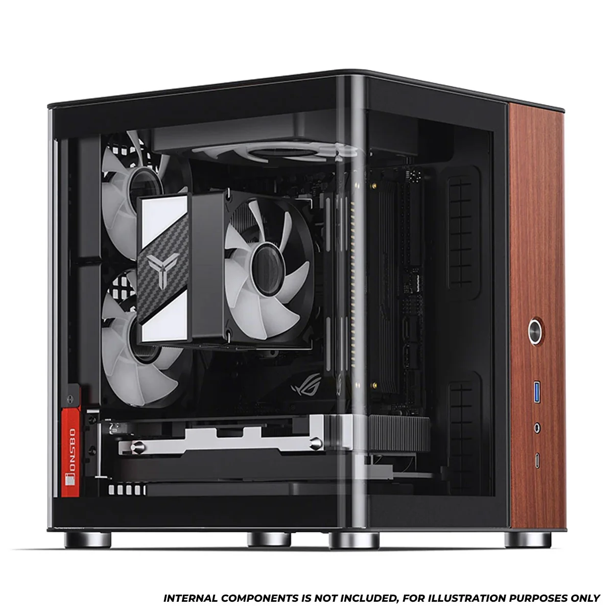 Jonsbo TK-0 ITX Separated Cabinet Computer Case (Black, White) - Image 8