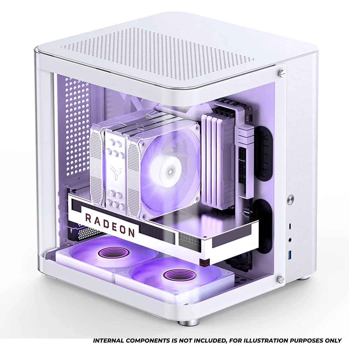 Jonsbo TK-1 M-ATX Separated Cabinet Computer Case (Black, White) - Image 15