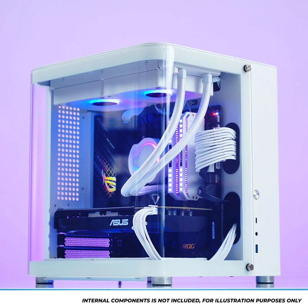 Jonsbo TK-1 M-ATX Separated Cabinet Computer Case (Black, White) - Image 17