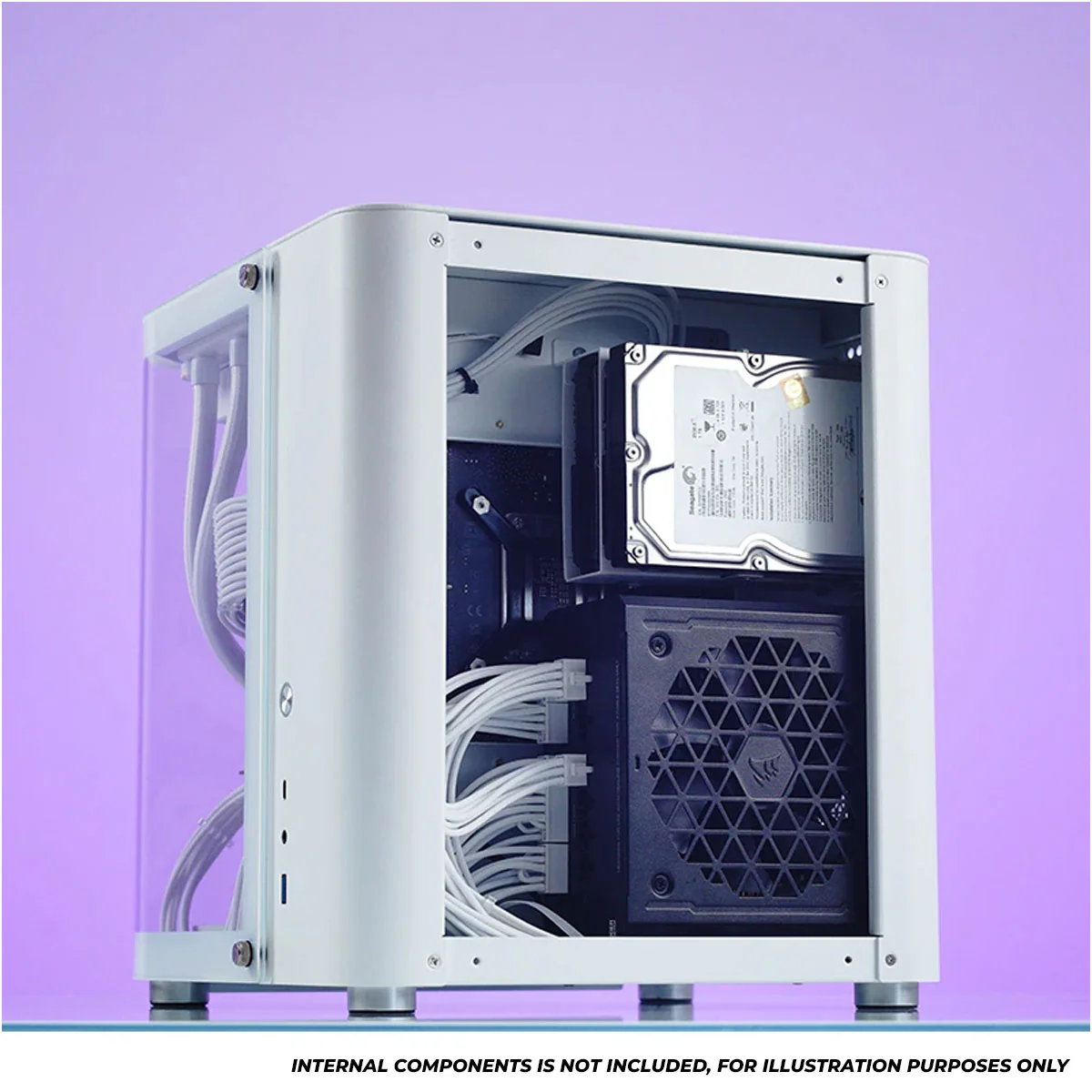 Jonsbo TK-1 M-ATX Separated Cabinet Computer Case (Black, White) - Image 19