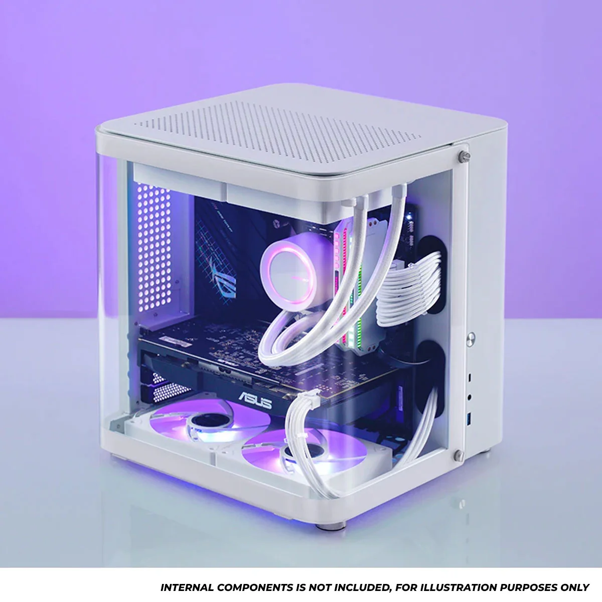 Jonsbo TK-1 M-ATX Separated Cabinet Computer Case (Black, White) - Image 20