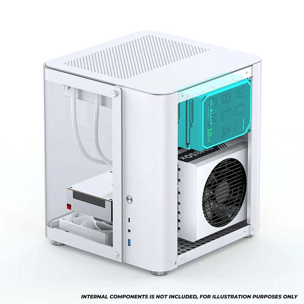 Jonsbo TK-1 M-ATX Separated Cabinet Computer Case (Black, White) - Image 22