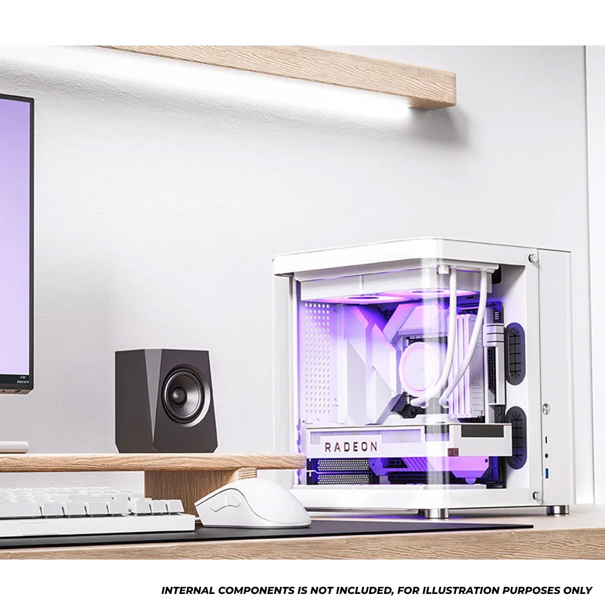 Jonsbo TK-1 M-ATX Separated Cabinet Computer Case (Black, White) - Image 25