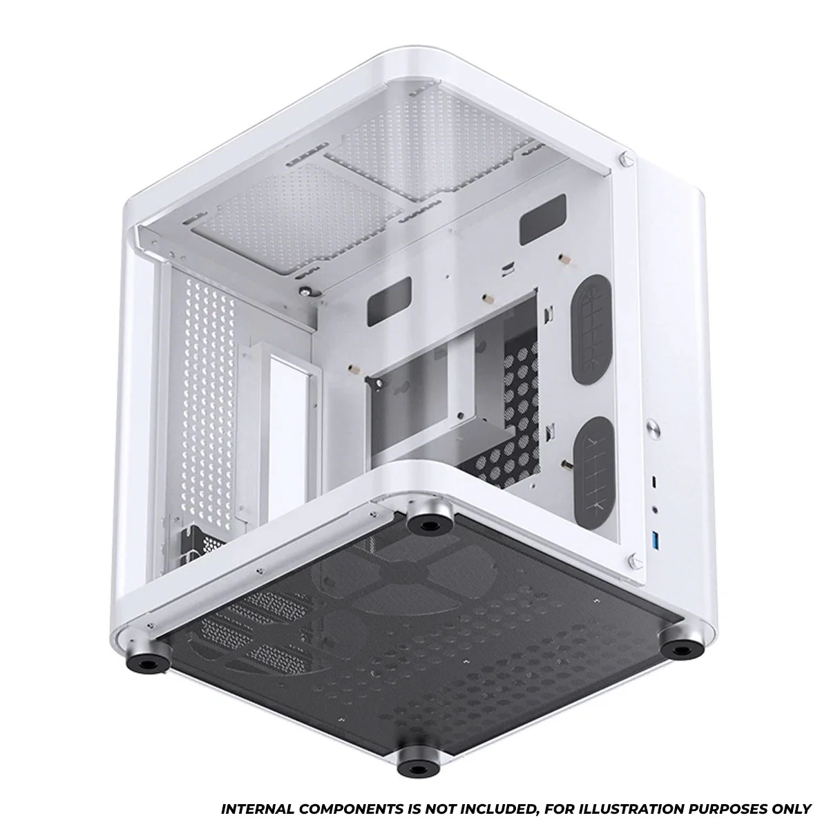 Jonsbo TK-1 M-ATX Separated Cabinet Computer Case (Black, White) - Image 31