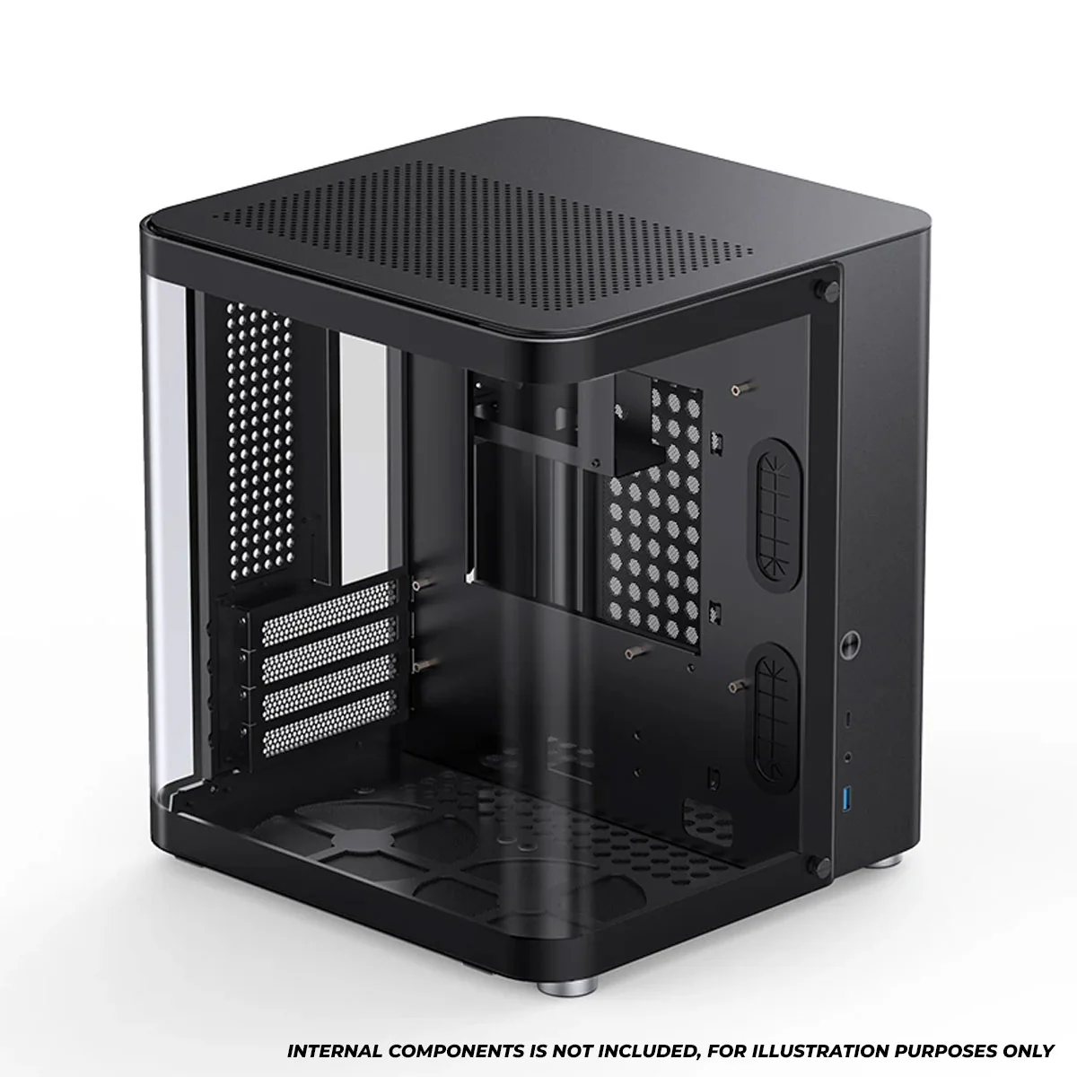 Jonsbo TK-1 M-ATX Separated Cabinet Computer Case (Black, White) - Image 9
