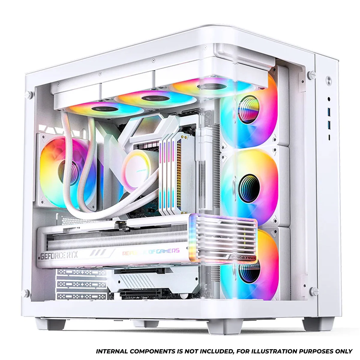 Jonsbo TK-3 ATX Separated Cabinet Computer Case (Black, White) - Image 25