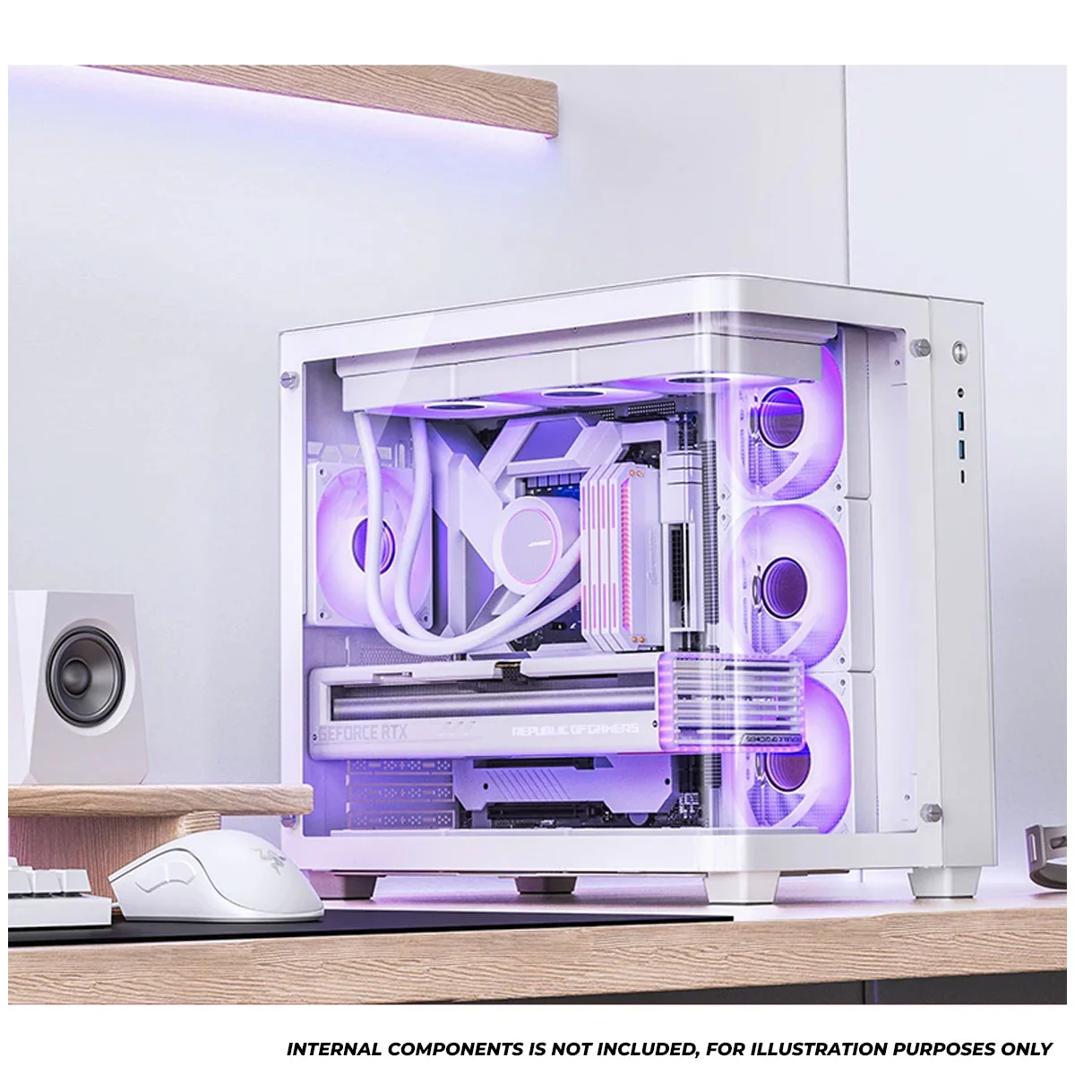 Jonsbo TK-3 ATX Separated Cabinet Computer Case (Black, White) - Image 30