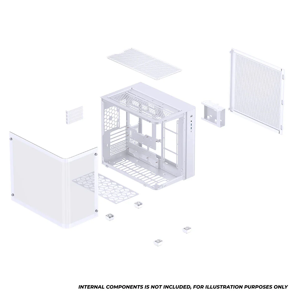 Jonsbo TK-3 ATX Separated Cabinet Computer Case (Black, White) - Image 41