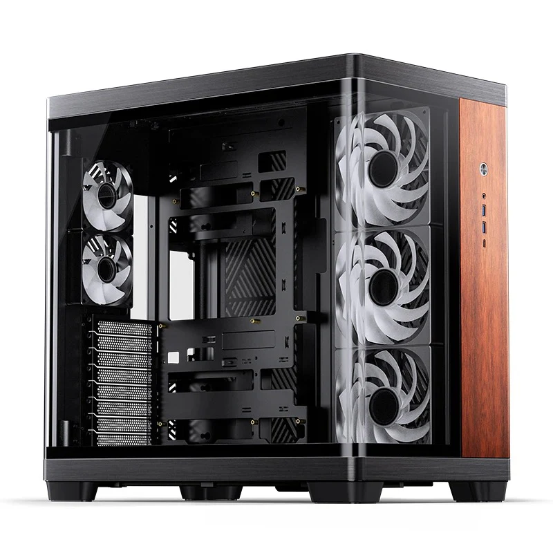 Jonsbo TK-4 Wood ATX Separated Cabinet Computer Case (Black) - Image 10