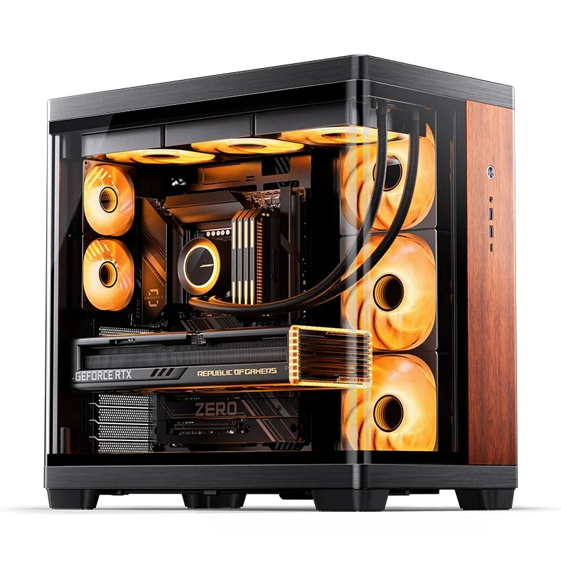 Jonsbo TK-4 Wood ATX Separated Cabinet Computer Case (Black) - Image 25