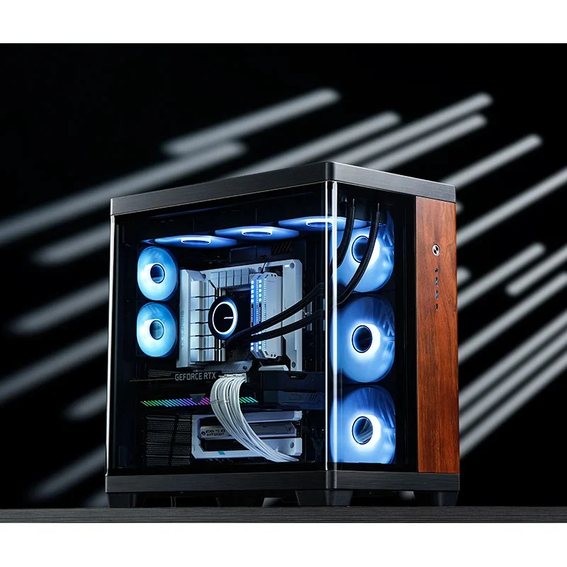 Jonsbo TK-4 Wood ATX Separated Cabinet Computer Case (Black) - Image 27