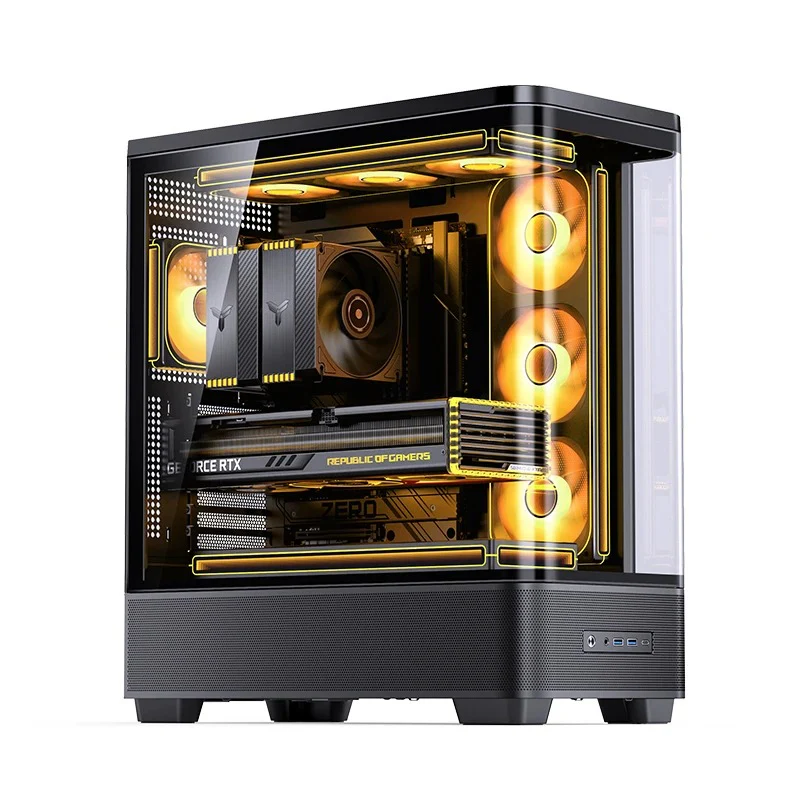 Jonsbo TK-5 ATX Computer Case (Black, White) - Image 4