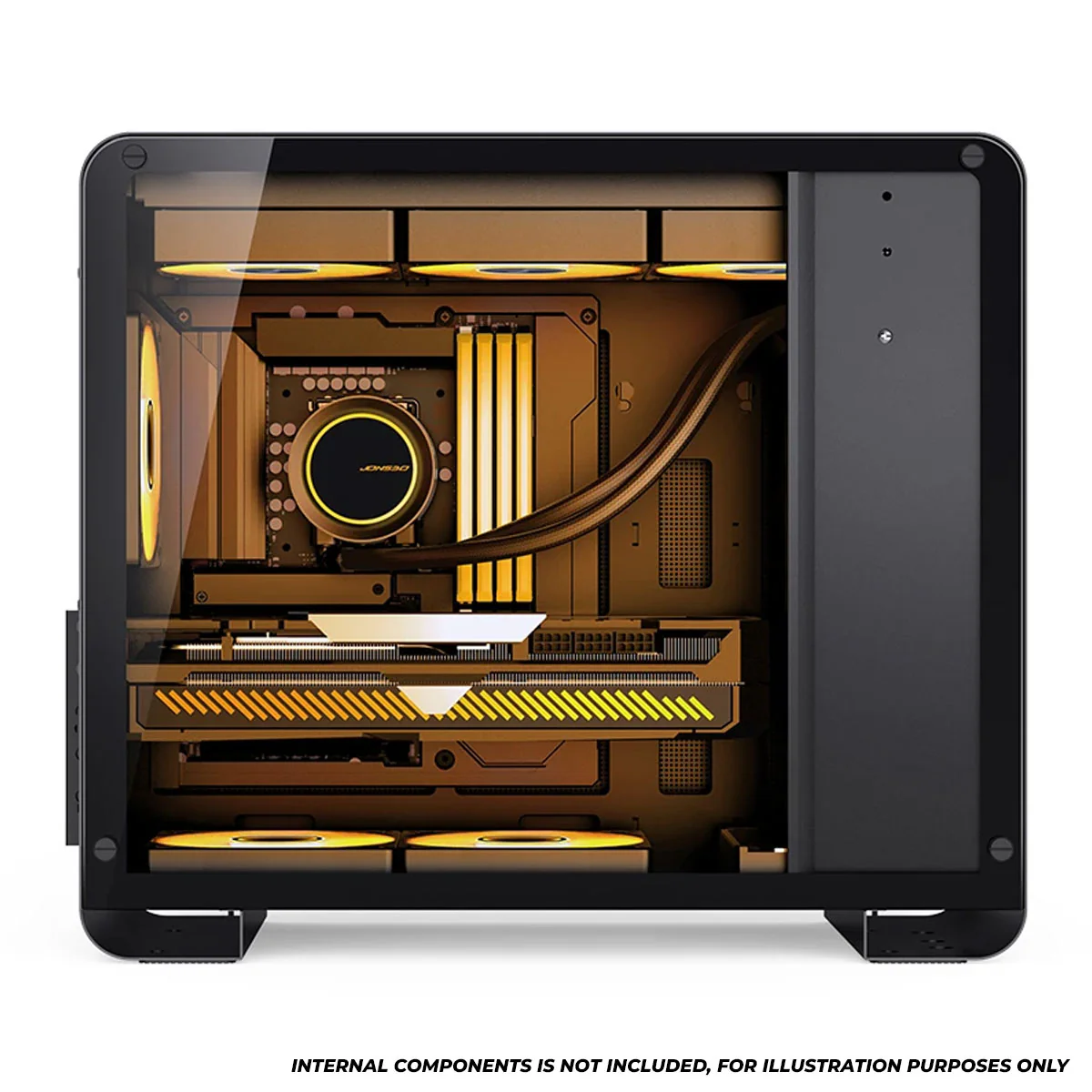 Jonsbo U4 Mini M-ATX Computer Case (Black, White) - Image 5