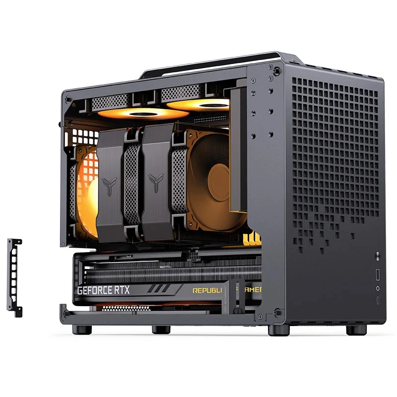 Jonsbo Z20 Mesh M-ATX Computer Case (Black, White) - Image 4