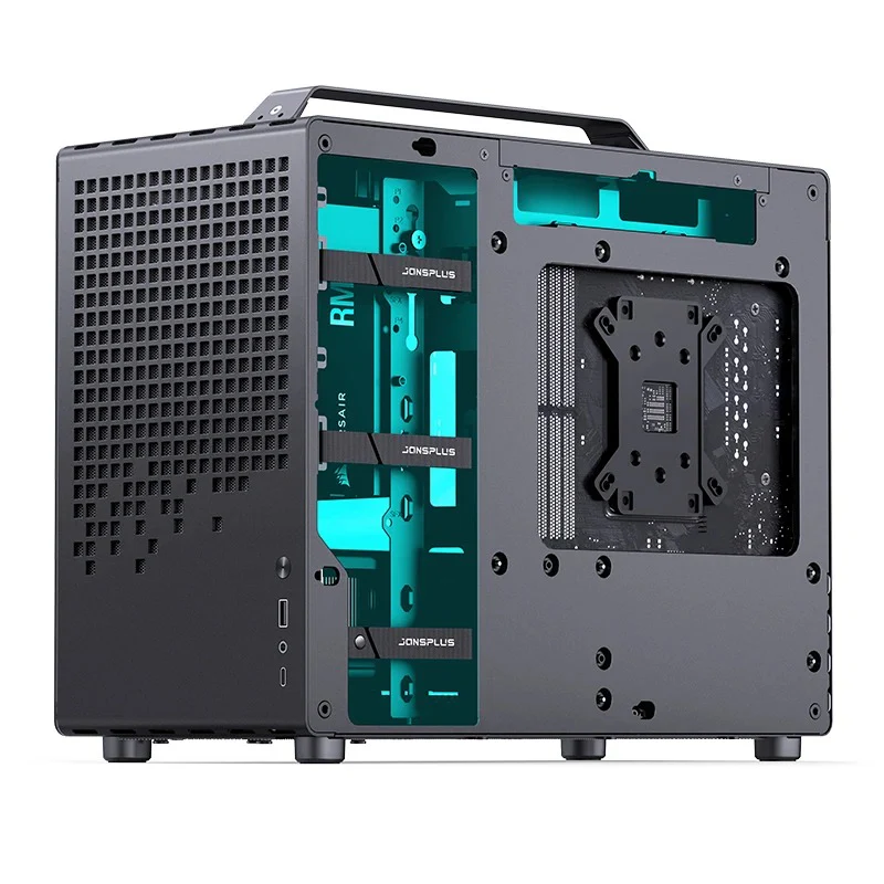 Jonsbo Z20 Mesh M-ATX Computer Case (Black, White) - Image 7