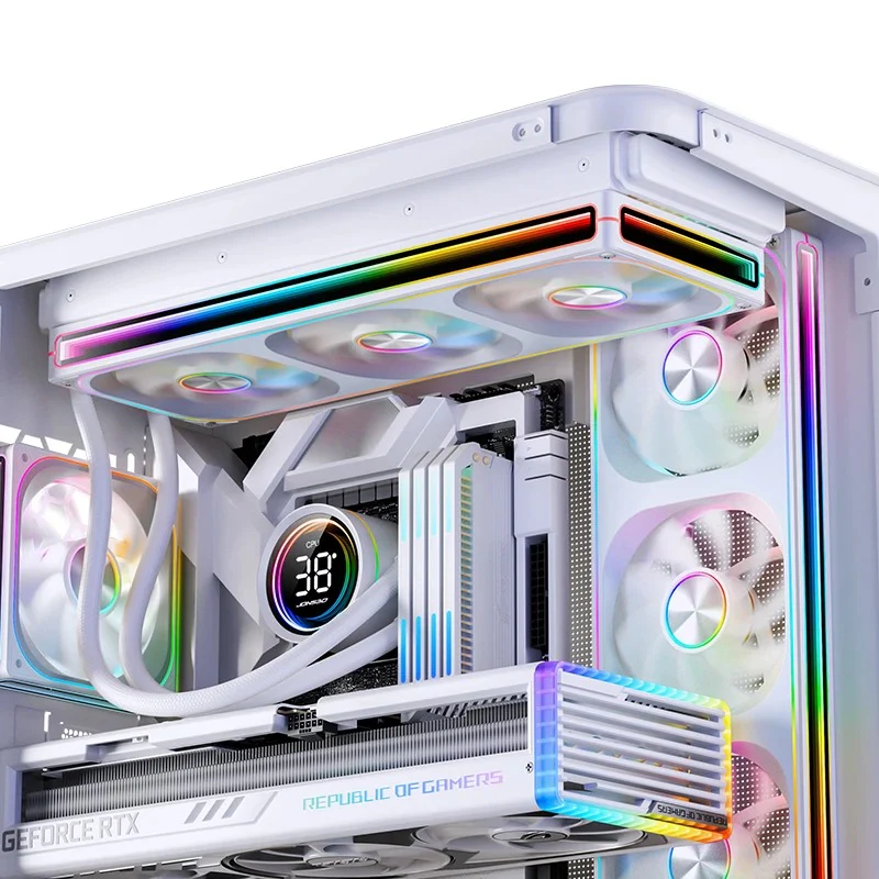 Jonsbo ZA-240WR 240mm ARGB Infinity Mirror Series Fan (White) - Image 12