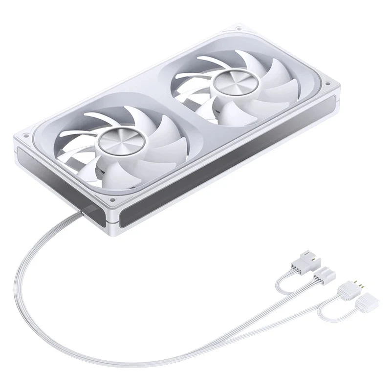 Jonsbo ZA-240WR 240mm ARGB Infinity Mirror Series Fan (White) - Image 4