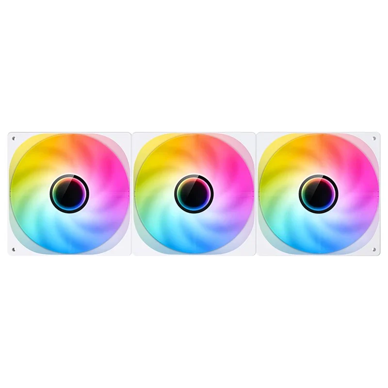 Jonsbo ZW-140W ARGB 3 in 1 Integrated Conjoined Fan (White) - Image 2