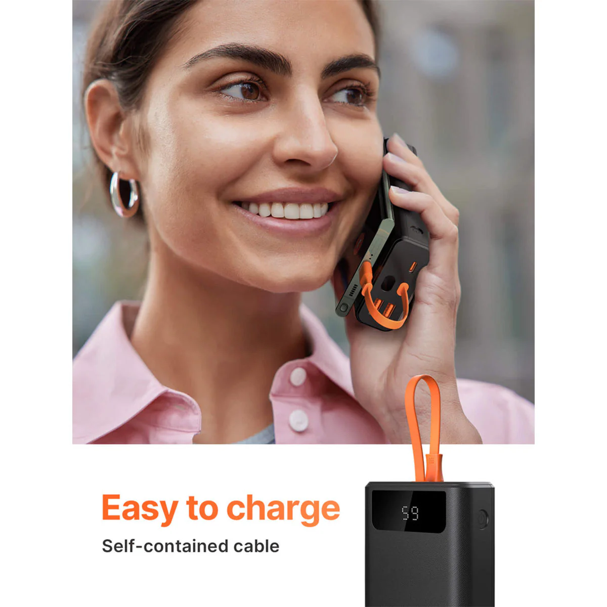 JSAUX 65W Fast Charging 20000mAh Portable Power Bank (Black) (PB6501) - Image 6