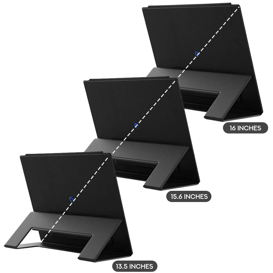 JSAUX Flex Folio for FlipGo Dual Stacked Portable Monitor (Black) (13.5 inches, 15.6 inches, 16 inches)