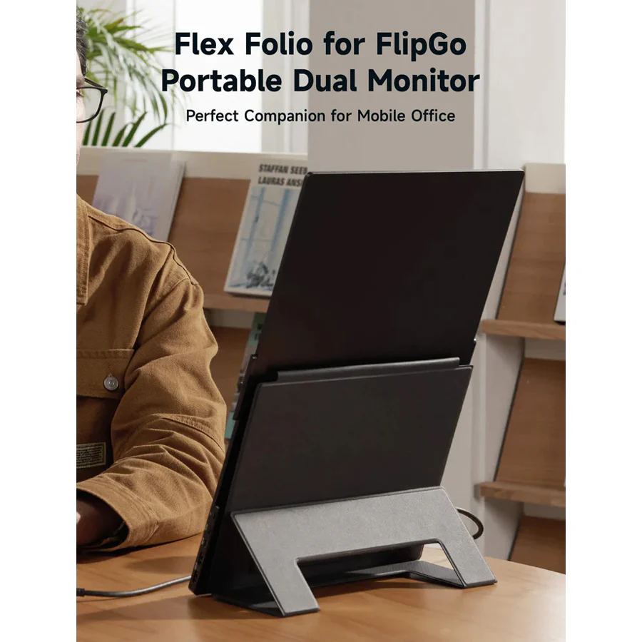 JSAUX Flex Folio for FlipGo Dual Stacked Portable Monitor (Black) (13.5 inches, 15.6 inches, 16 inches) - Image 6