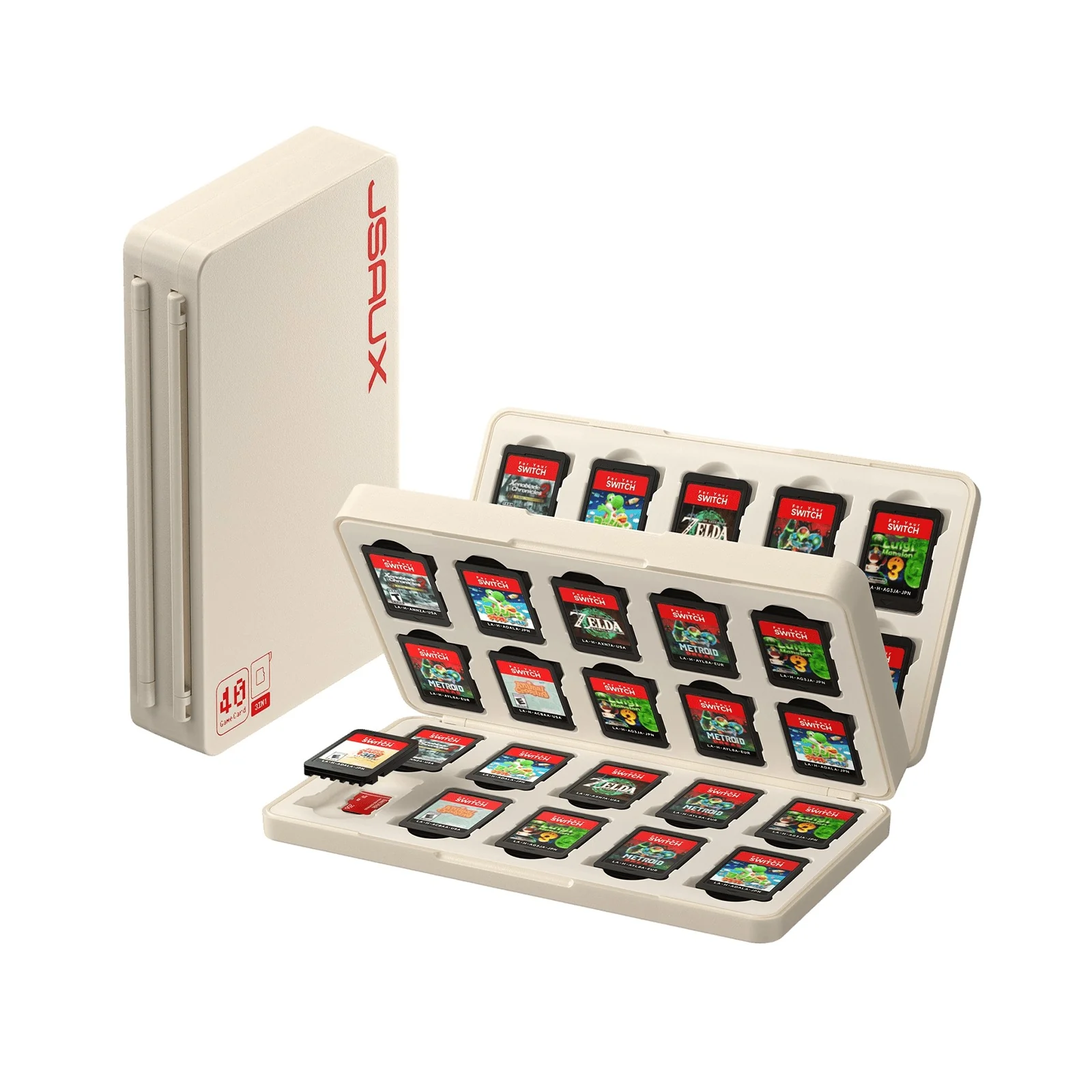 JSAUX Game Card Case 40 for Nintendo Switch 2 (Black, Beige) (BG0118) - Image 11