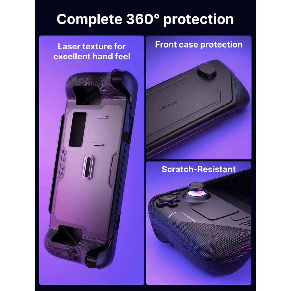 JSAUX ModCase for Steam Deck/ Steam Deck OLED (Black) (PC0104) (Basic Set, Cooler Kit, Hub Kit, Power Bank Kit) - Image 12