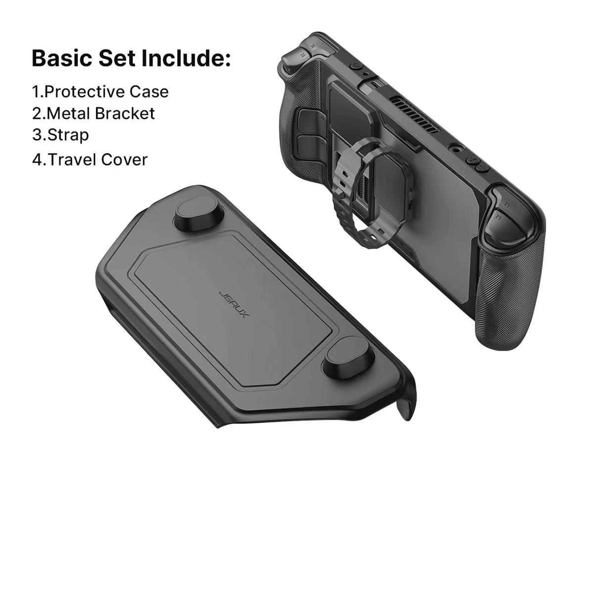 JSAUX ModCase for Steam Deck/ Steam Deck OLED (Black) (PC0104) (Basic Set, Cooler Kit, Hub Kit, Power Bank Kit) - Image 2