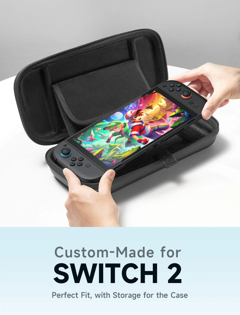 JSAUX Portable Carrying Case for Nintendo Switch 2 (Black) (BG0117) - Image 4
