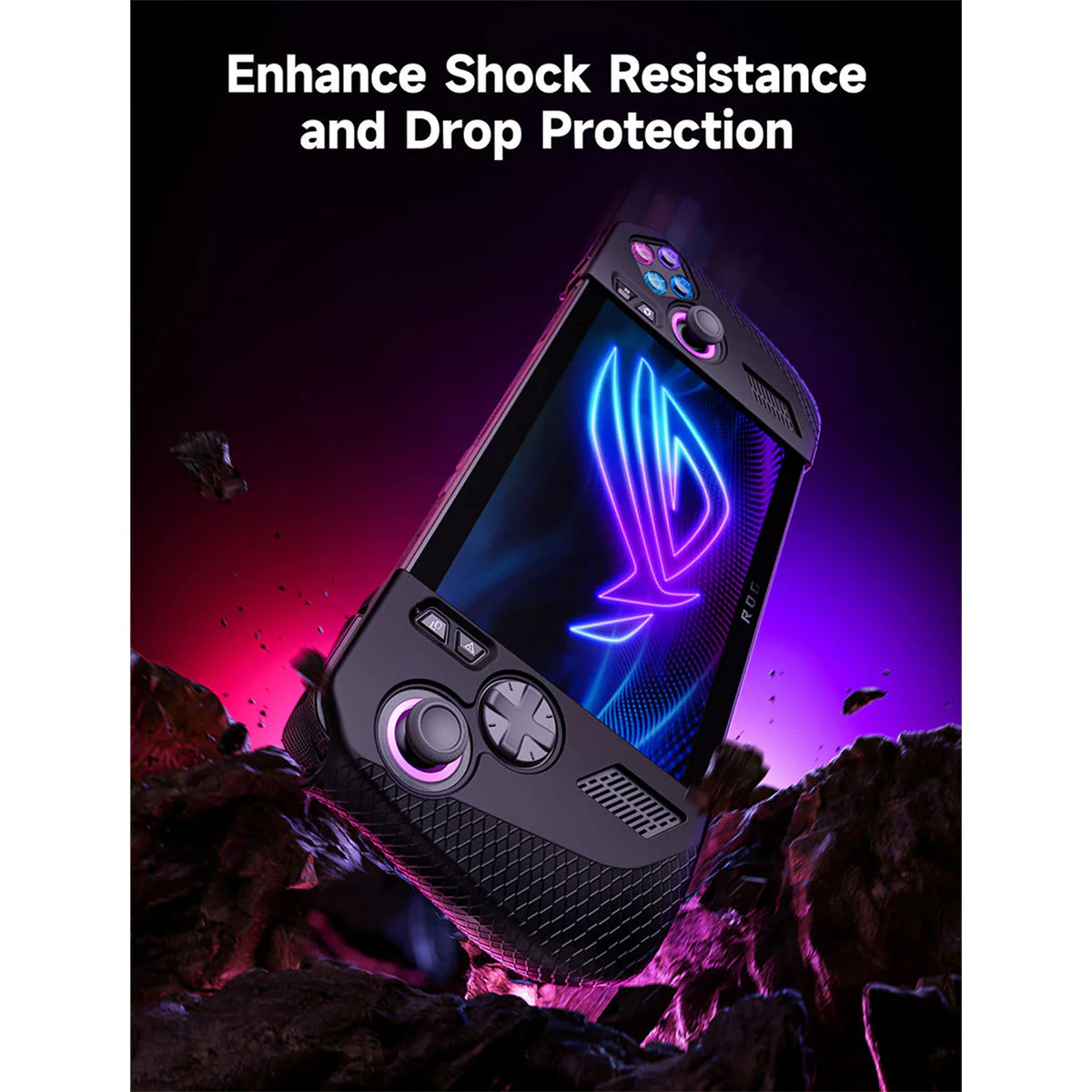 JSAUX Silicone Grip for ROG Ally X (Black) (PC0113) - Image 2