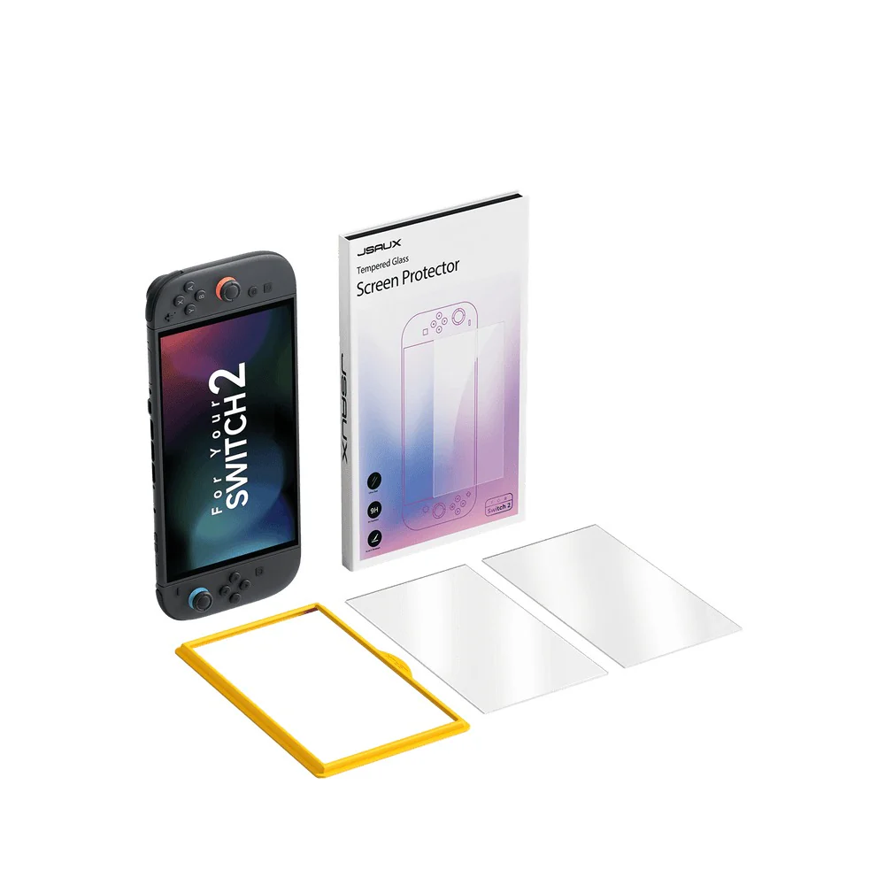 JSAUX Ultra Clear Anti-Glare Matte Tempered Glass Screen Protector 2-Pack for Nintendo Switch 2 (GP0124A) - Image 10