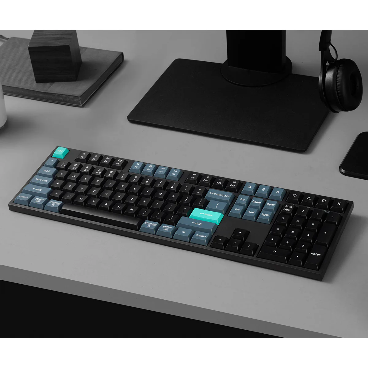 Keychron B36 Full-Size Wireless Keyboard (Deep Black) (B36-K9) - Image 7