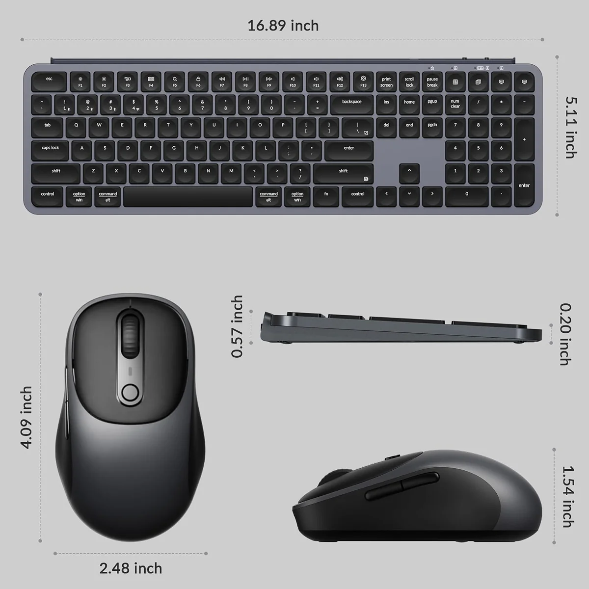 Keychron B6 Pro Full-Size Keyboard and BM24 Mouse Wireless Combo (KCBD4) - Image 6