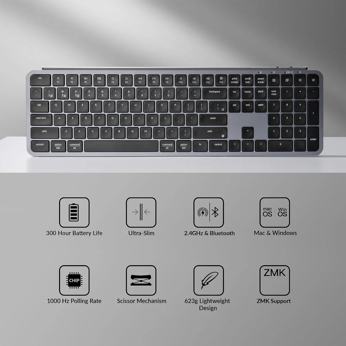 Keychron B6 Pro Full-Size Keyboard and BM24 Mouse Wireless Combo (KCBD4) - Image 7