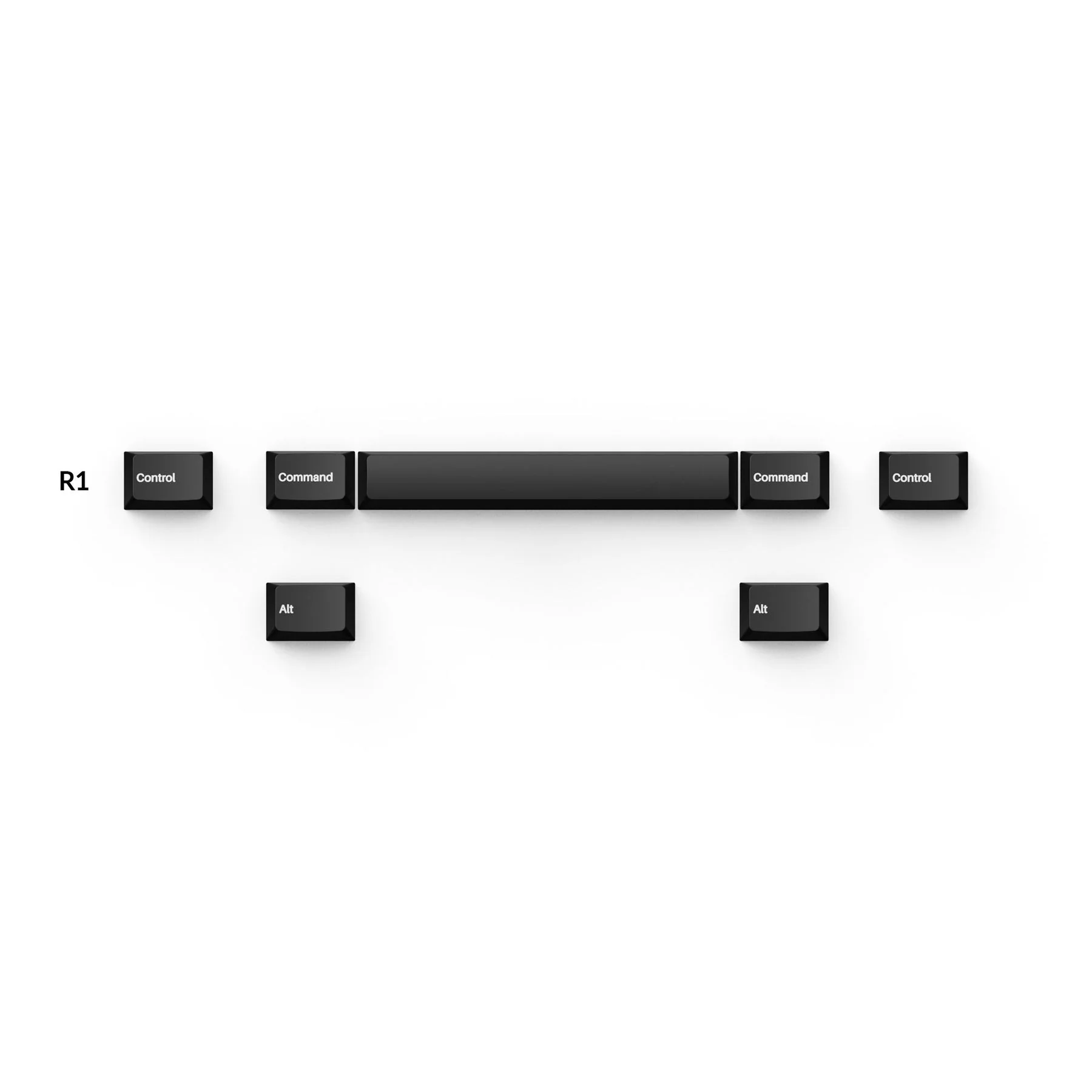 Keychron Cherry Profile Double Shot PBT Full Set Keycaps - White On Black (PBT-10) - Image 5