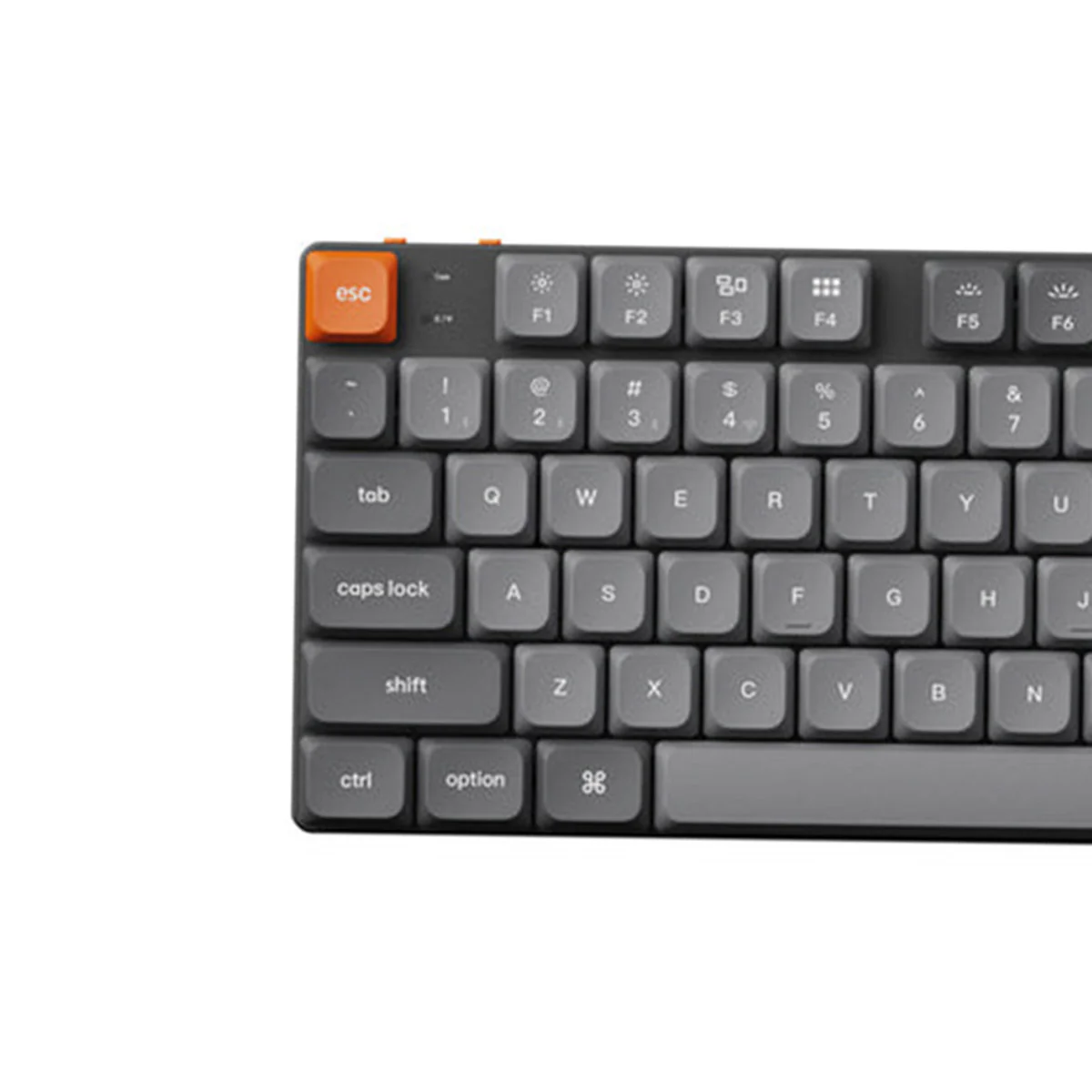 Keychron K1 Max QMK/Via Compact Wireless Custom Mechanical Keyboard - Black/Grey (White Backlit - Low Profile Gateron Mechanical Red Switch, RGB Backlit - Low Profile Gateron Mechanical Brown Switch) - Image 3