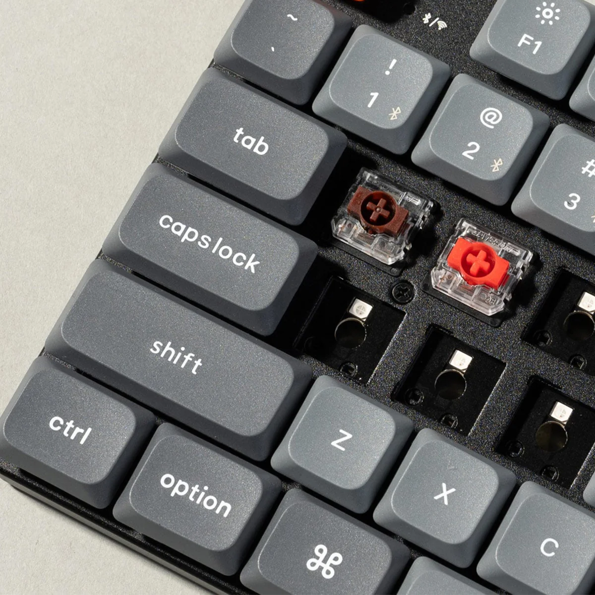 Keychron K13 Max QMK/VIA White Backlight Wireless Custom Mechanical Keyboard (Low Profile Gateron Mechanical Red Switch) (K13M-A1) - Image 3