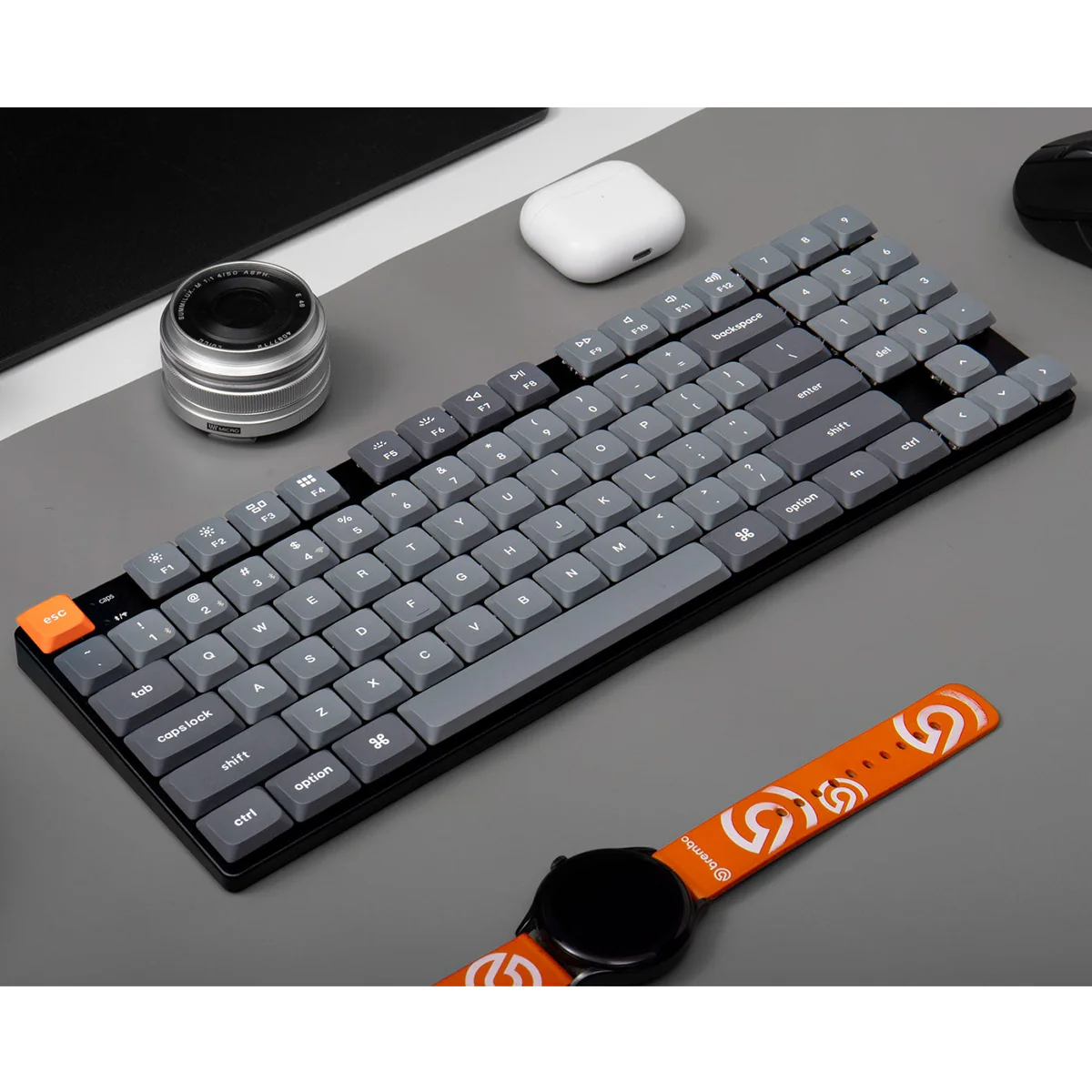 Keychron K13 Max QMK/VIA White Backlight Wireless Custom Mechanical Keyboard (Low Profile Gateron Mechanical Red Switch) (K13M-A1) - Image 8