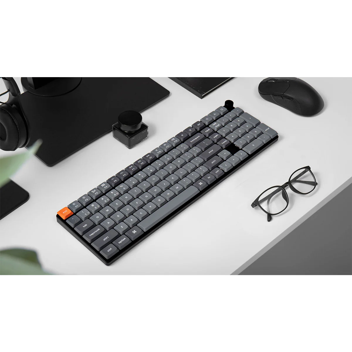 Keychron K17 Max QMK RGB Backlight Hot-Swappable Wireless Custom Mechanical Keyboard (Low Profile Gateron Mechanical Brown Switch, Red Switch) (K17M-H3, K17M-H1) - Image 11